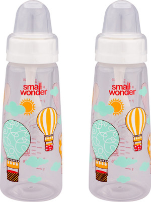 Small Wonder Feeding Bottle 250 ml PP Natural Bottle_White_Pack of 2 - 250 ml(White)