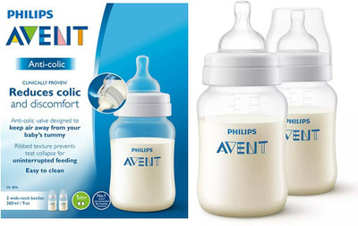 Philips Avent Anti-Colic Bottle 260ml(Twin Pack) - 260(Translucent)