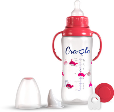 Cradle Grippy Feeding Bottle - 250 ml(Red)