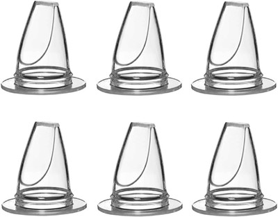 Pappa All Regular Neck Feeding Bottles Silicon Sipper Nipples (Pack 0f 6) - 40 ml(transparent blue)