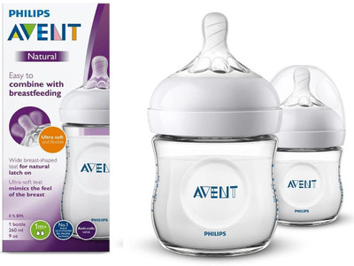 Philips Avent NATURAL 2.0 BOTTLE 260ml Twin Pack - 520 ml(White)