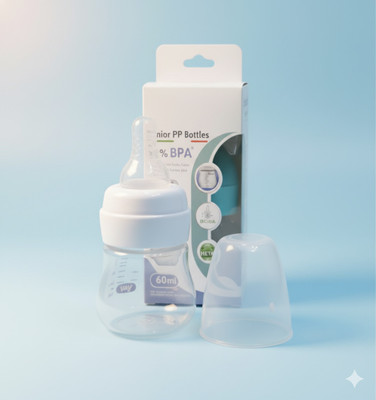 WANQLYN Baby Feeding Bottle (60ml) - BPA-Free. - 60 ml(Multicolor)