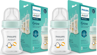 Philips Avent Feeding Bottle SCF060/01 | 0m+ age | BPA free | Pack of 2 -150ML - 150 ml(White)