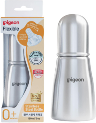 Pigeon FLEXIBLE Stainless steel bottle - 150 ml(STEEL)