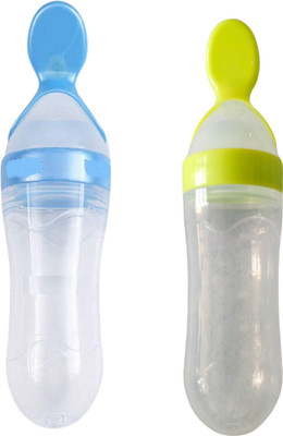 Babylib Food feeder spoon feeder - 90 ml(green blue)