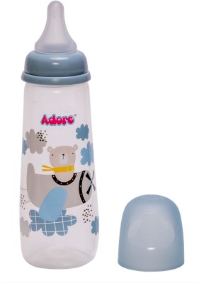 Adore HOLLAND! Narrow Neck Feeding Bottle w Anti-Colic Teat- Spill Proof- BIS Approved - 250 ml(Blue)