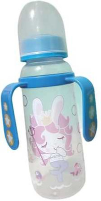 Macare Twin Handle Feeding Bottle - 250 ml(Blue)