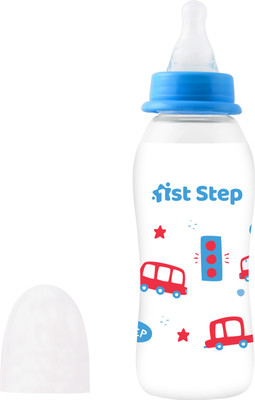 1st Step BPA Free Baby Feeding Bottle with Anti-Colic Nipple for Infants - 250 ml(Blue)