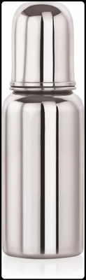 Klassi Kichen Leak Proof Stainless Steel Baby Milk Bottle - 220 ml(Silver)