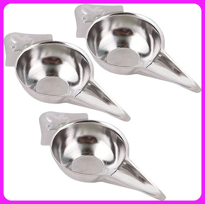 Pappa Stainless Steel Baby Feeding Bottle - 60 ml(Silver)