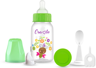 Cradle Jungle Uno Feeding Bottle - 125 ml(Light Green)