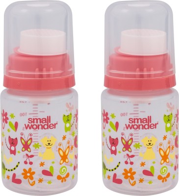 Small Wonder Feeding Bottle125 ml PP PURE_Pink Pack of 2 - 125 ml(Pink)