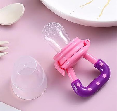 Timbktoo Baby Fruit Feeder – Silicone Fruit Nibbler with Extra Mesh - 150 ml(Multicolor)