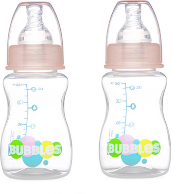 Bubbles Standard Neck with Extra Nipple - 125 ml(Pink)