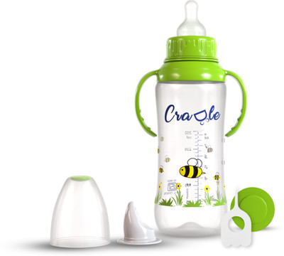 Cradle Grippy Feeding Bottle - 250 ml(Parrot Green)