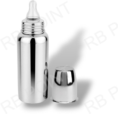 RB Point Stainless Steel Baby Feeding Bottle for Kids Feeding Bottle for Milk - 245 ml(Silver)