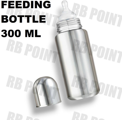 RB Point 304 Steel Baby Feeding Bottle for Kids Feeding Bottle for Milk - 300 ml(Silver)