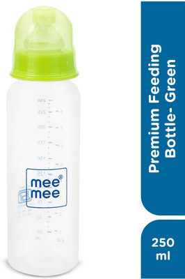 MeeMee Premium Baby Feeding Bottle_Green-250 ml - 250 ml(Multicolor)