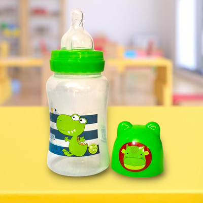 BABYTOTZ 250 ml Baby Feeding Bottle - Safe and Easy to Use - 250 ml(Green)