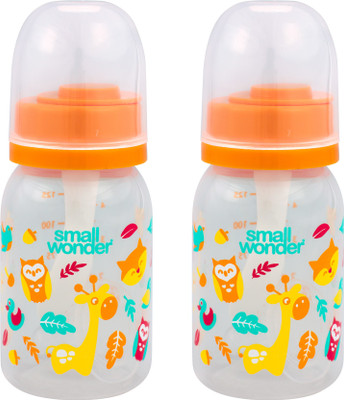 Small Wonder Feeding Bottle PP ADMIRE Pack Of 2 - 125 ml(Orange)