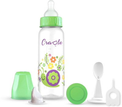 Cradle Jungle Uno Feeding Bottle - 250 ml(Green)