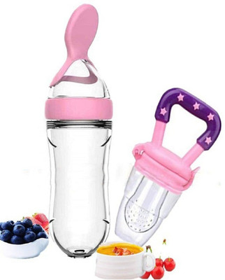 CROSAL SpnP+SthrP Teether and Feeder(Pink)