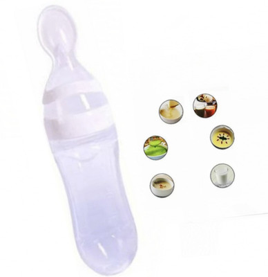 TEDRED Baby Squeeze Silicone Bottle Feeder - 90 ml(White, Pink, Green)