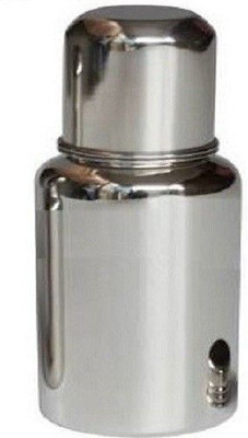 Chhote Janab Stainless Steel 240 ml Baby Feeding Bottle SILVER , Milk Feeding, Water Feeding Easy to Hold Bottle for Kids Babies (Pack of 1) - 240 ml(Silver)