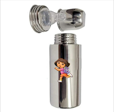 ocean count Stainless Steel Baby Feeding Milk Bottle with Silicone Nipple (Pack of 1) - 250 ml(Dora)