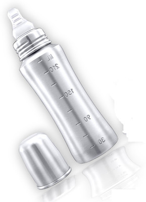RB Point 2 in 1 Use Regular Stainless Steel Bottle 240ml - 240 ml(Silver-02)