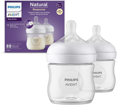 Philips Avent White natural baby twin feeding bottle pack of 2 - 250 ml(White)