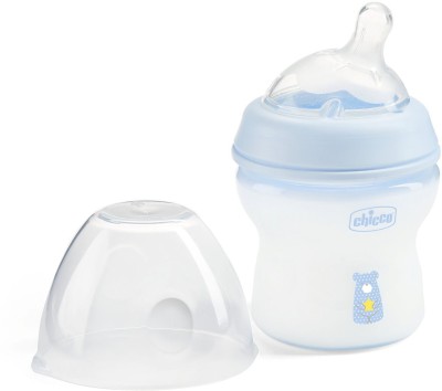 Chicco Natural Feeling Feeding Bottle (150ml, Slow) (Blue) - 150 ml(Blue)