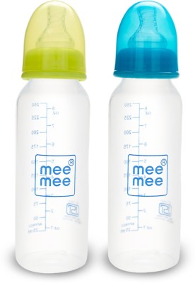 MeeMee Eazy FloTM Premium Baby Feeding Bottle - 250 ml(Blue,green)