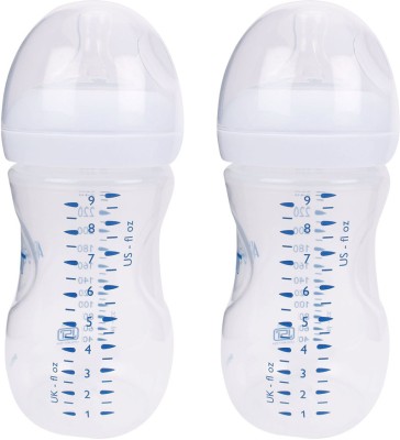 Philips Avent Natural Feeding Bottle Pack Of 2 Feeding Bottles – 260 ml - 260 ml(TRANSPARENT)