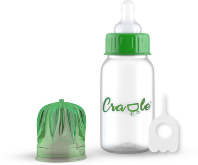 Cradle CRYSTAL FEEDING BOTTLE - 125 ml(Parrot Green)