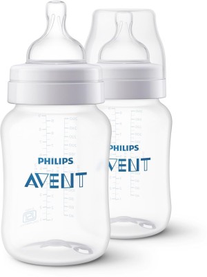 PHILIPS Avent 260ml Classic Plus Feeding Bottle (Twin Pack)SCF563/20 - 260 ml(White)