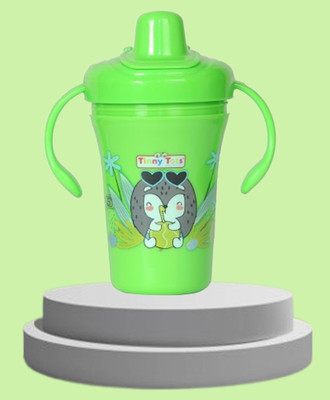 TINNY TOTS Premium Baby Sippy Cup Learning Sipper Feeding Bottle Unbreakable Feeder(Green)
