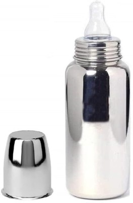 Royal krafts Stainless Steel Baby Feeding Bottle for Kids(240 ML Bottle) - 240 ml(Silver)