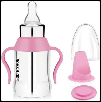 Pappa Leak Proof Stainless Steel Baby Milk Bottle - 200 ml(Stainless Steel Baby Sipper Cup)