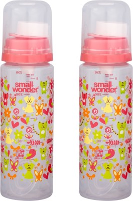 Small Wonder Feeding Bottle250 ml PP PURE_Pink Pack of 2 - 250 ml(Pink)