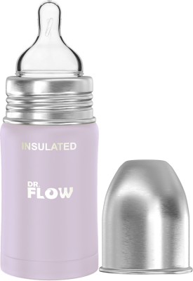 DR.Flow BasicsOmega Insulated Thermosteel Baby Feeding Bottle DF9020 - 180 ml(Purple)