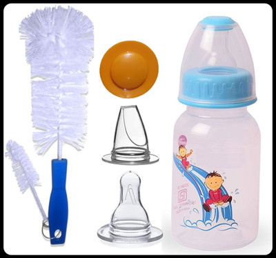 Pappa Leak Proof Stainless Steel Baby Milk Bottle - 125 ml(combo pack)