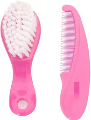 Elecsera Baby Comb & Brush Set with Soft bristles, Grooming Set(Multicolor)