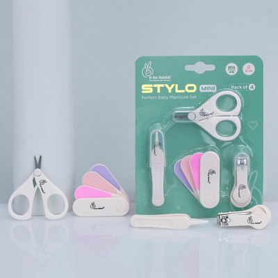 R for Rabbit Stylo Mini Baby Manicure Set 0-3 Years |Grooming Kit for Baby (Multicolor)(Multicolor)