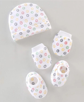 MEEOWMEE Baby capset set, mitten set, booty set. 0 to 6 months(White)