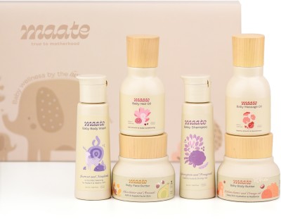 MAATE Baby Wellness Box Collection of All Skincare Needs Gifting for New Born Baby Kit(Beige)