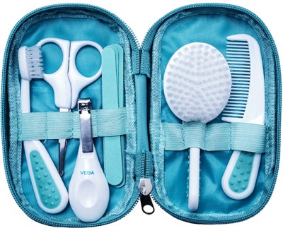 VEGA Baby & Mom 7 in 1 Grooming Kit with storage bag(White & Green)