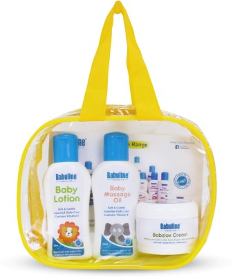 Babuline Baby Skin Care Kit Baby Lotion, Baby Massage Oil & Babziox Cream First Gift Set(White)