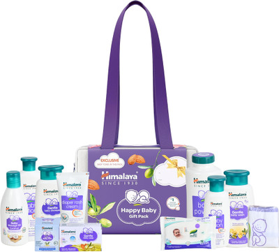 HIMALAYA Happy Baby Gift Travel Bag With Baby Towel (9 In 1)  (White) For Rs. 699 @ 42 %