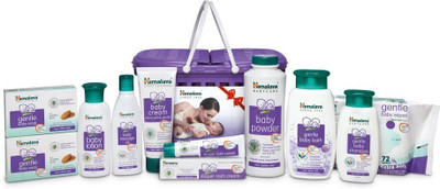 HIMALAYA HAPPY BABY GIFT BASKET (9 IN 1) | combo(White)